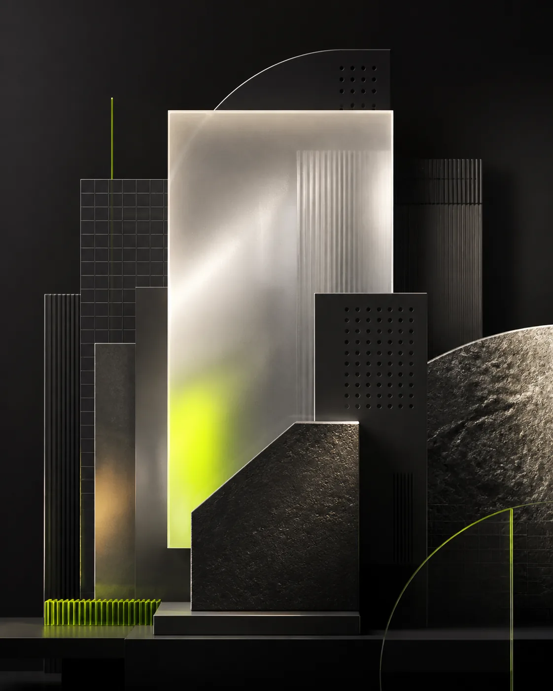 Sculptural modular interface study